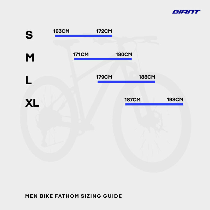 Giant Men's Fathom 1 Mountain Bike Grey image number 5