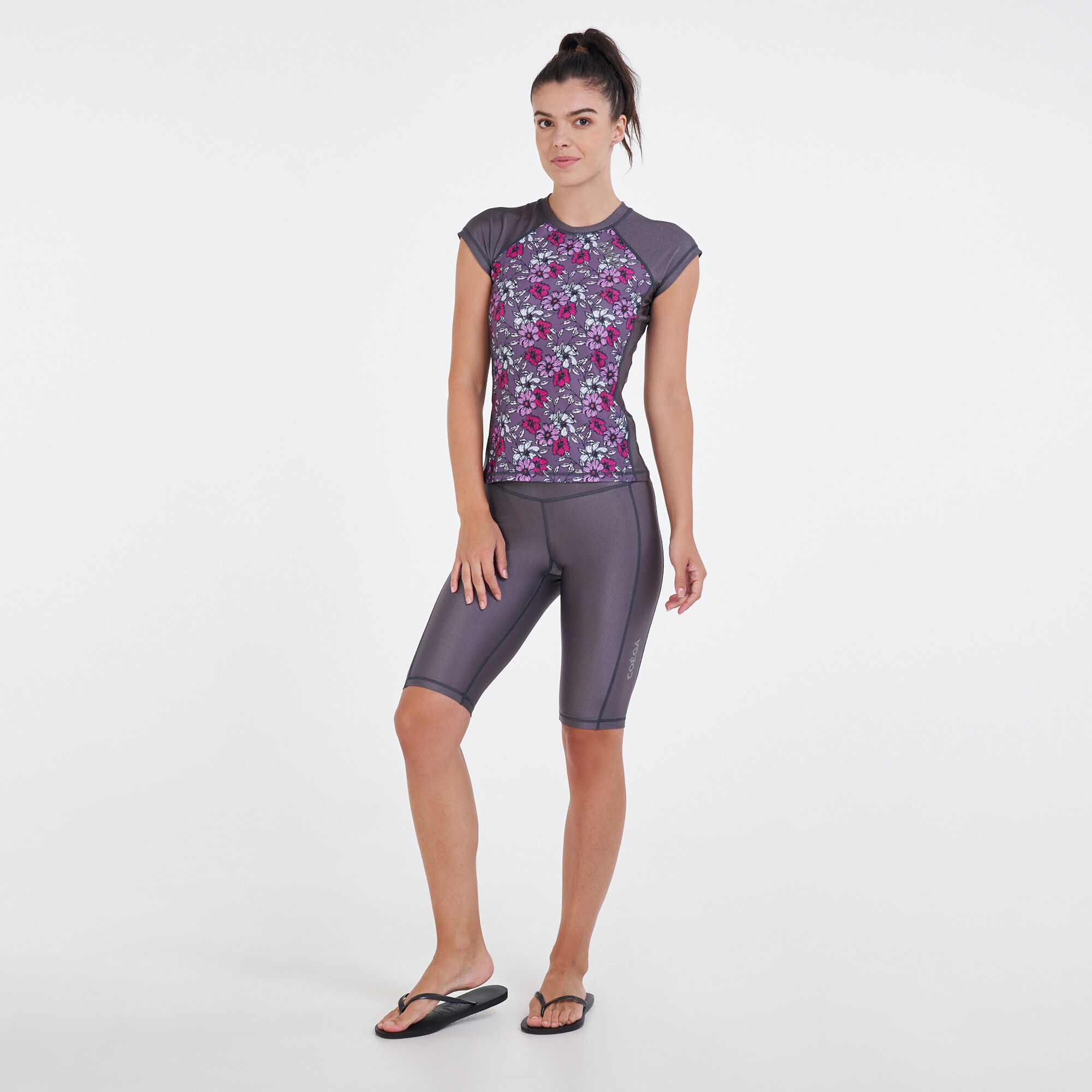 Womens grey swim shorts cheap