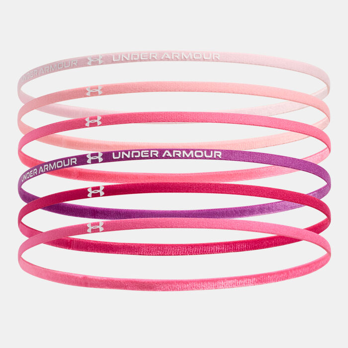 Under Armour Kids' Mini Elastic Headbands (6 Pieces) Pink Under Armour Kids' Mini Elastic Headbands (6 Pieces) Pink image number 1
