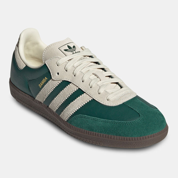 adidas Originals Men's Samba OG Shoes Green adidas Originals Men's Samba OG Shoes Green image number 1