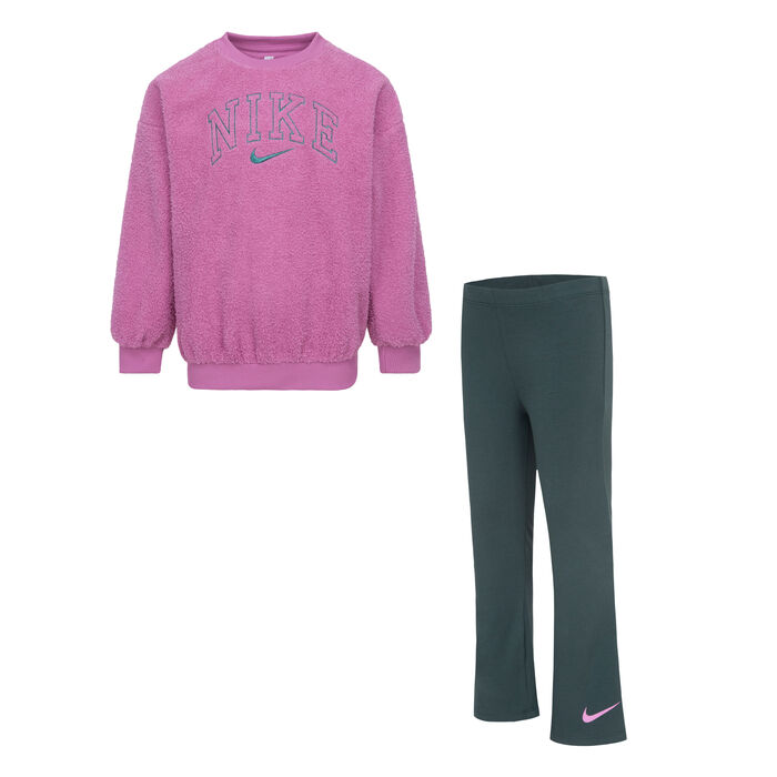 Nike Kids' Swoosh Spirit Sweatshirt and Leggings Set Green Nike Kids' Swoosh Spirit Sweatshirt and Leggings Set Green image number 0