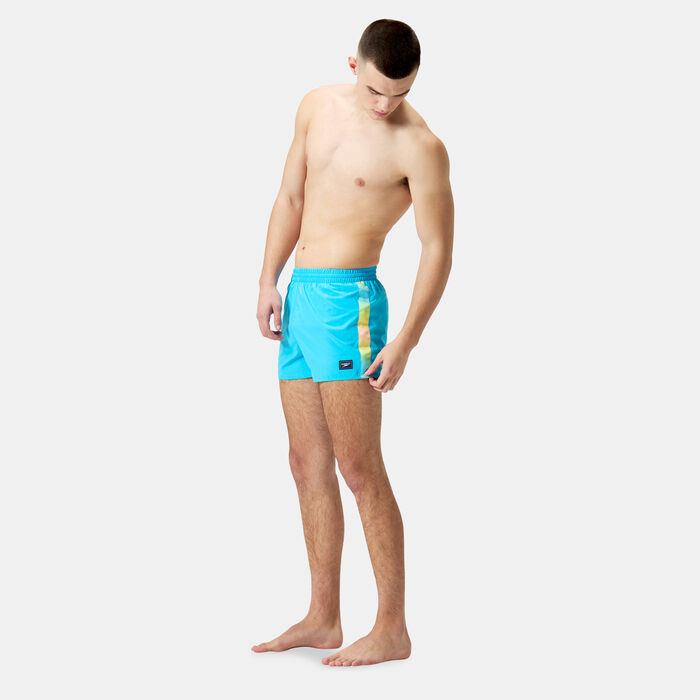 Speedo Mens Retro Swimming Shorts Blue Speedo Mens Retro Swimming Shorts Blue image number 2