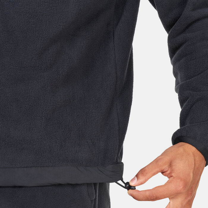 Nike Men's Club+ Fleece Winterized Crew Sweatshirt Black Nike Men's Club+ Fleece Winterized Crew Sweatshirt Black image number 3