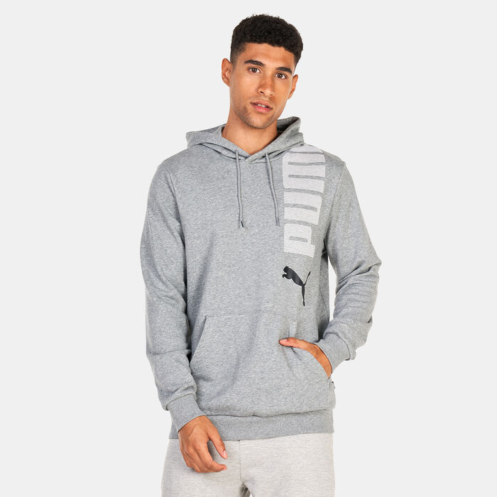 PUMA Men's Essential+ Logo Lab Hoodie Grey image number 0