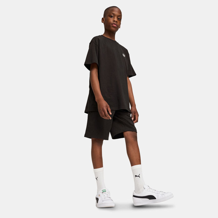 PUMA Men's Essential No.1 Logo Shorts Black PUMA Men's Essential No.1 Logo Shorts Black image number 2