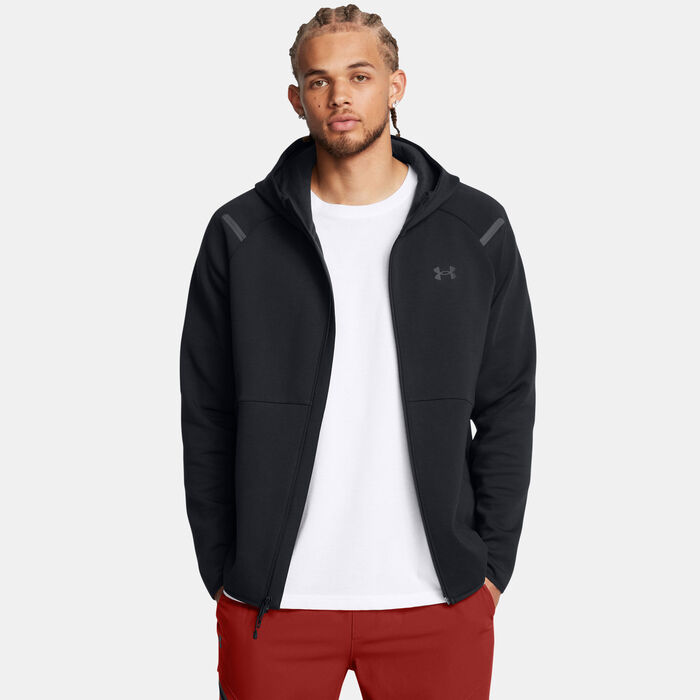 Under Armour Men's Unstoppable Fleece Full-Zip Hoodie Black Under Armour Men's Unstoppable Fleece Full-Zip Hoodie Black image number 0