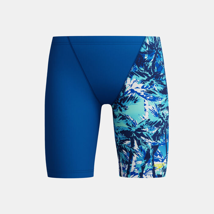 Speedo Kids' Digital Allover V-Cut Swimming Jammers Blue image number 0
