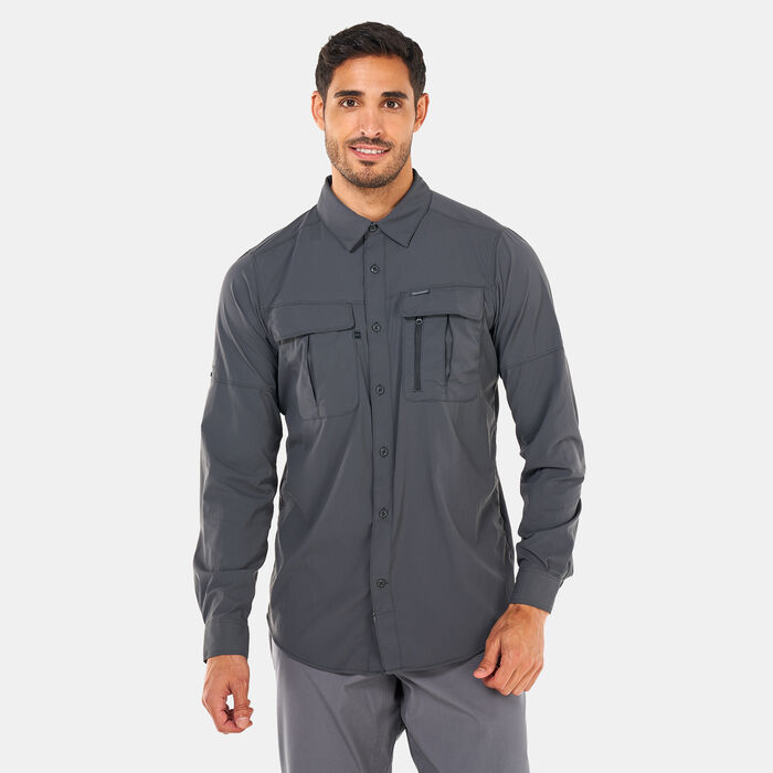 Columbia Men's Newton Ridge™ II Long Sleeve Shirt Grey Columbia Men's Newton Ridge™ II Long Sleeve Shirt Grey image number 0