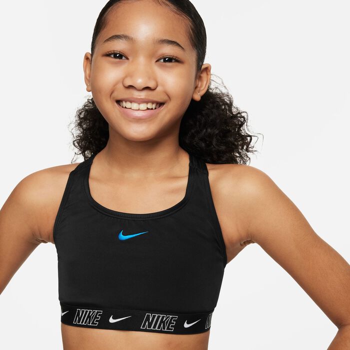 Kids Swim Logo Tape Racerback Bikini and Short Set Black Nike Swim in KSA SSS