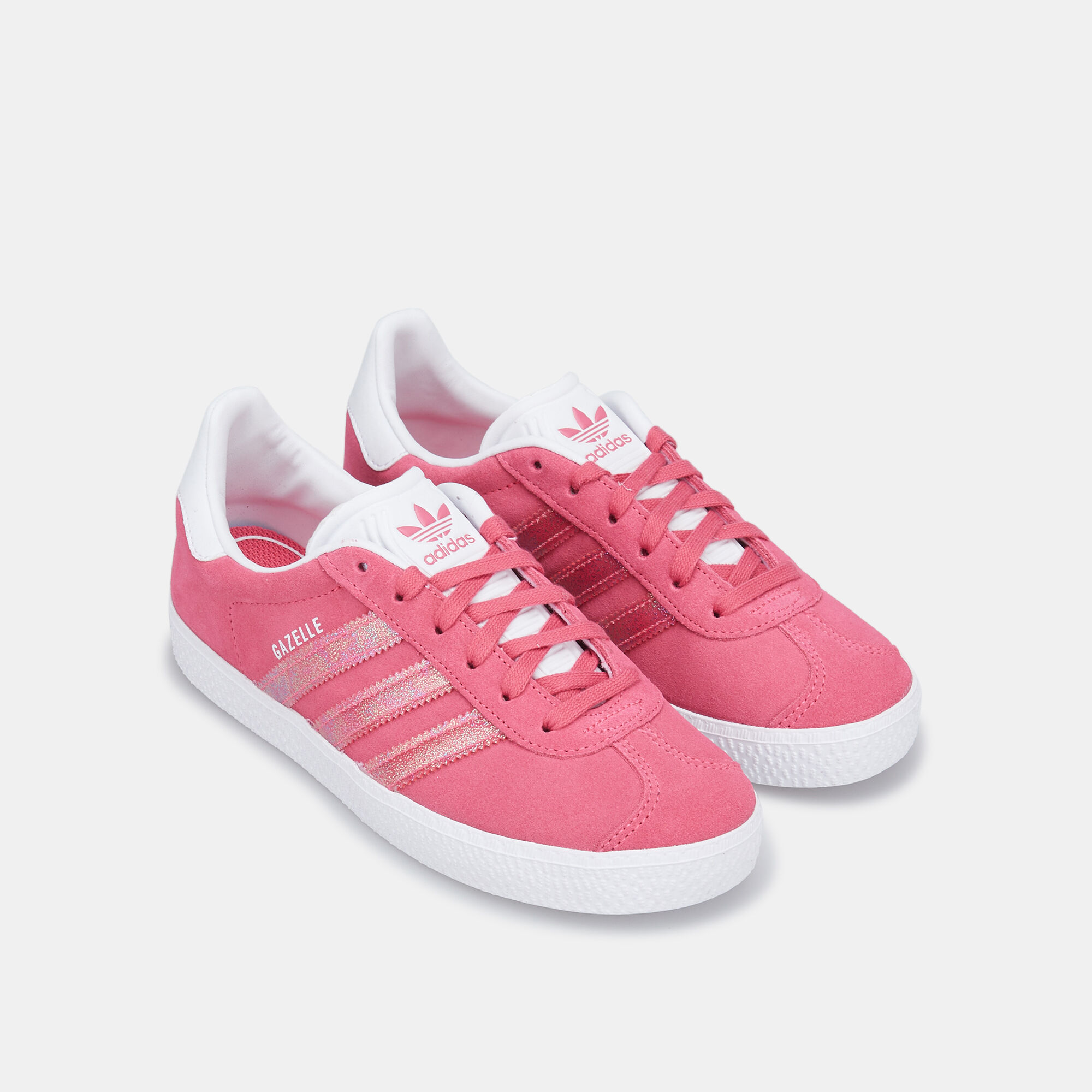 Pink adidas best sale gazelle junior
