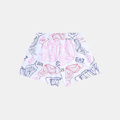 EA7 Emporio Armani Kids' Graphic Series Shorts White