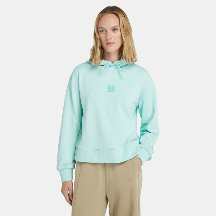 Timberland Women's Stack Logo Hoodie Blue Timberland Women's Stack Logo Hoodie Blue image number 0