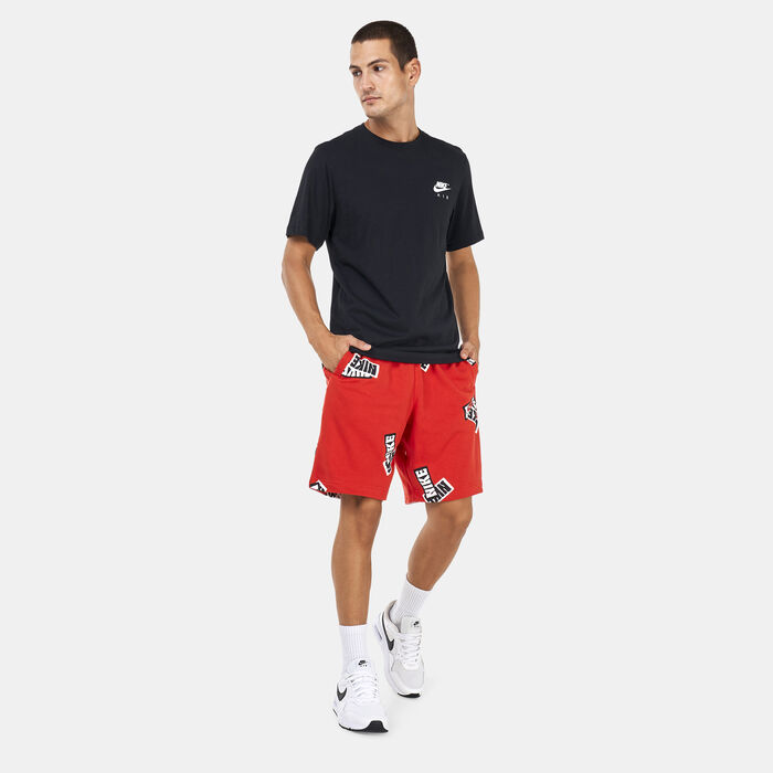 Nike Men's Sportswear SPE+ Sticker Allover Print Shorts Red Nike Men's Sportswear SPE+ Sticker Allover Print Shorts Red image number 2