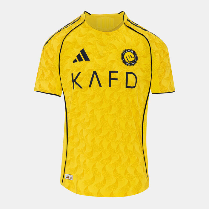 adidas Men's Al Nassr 25/26 Home Authentic Football Jersey yellow adidas Men's Al Nassr 25/26 Home Authentic Football Jersey yellow image number 0
