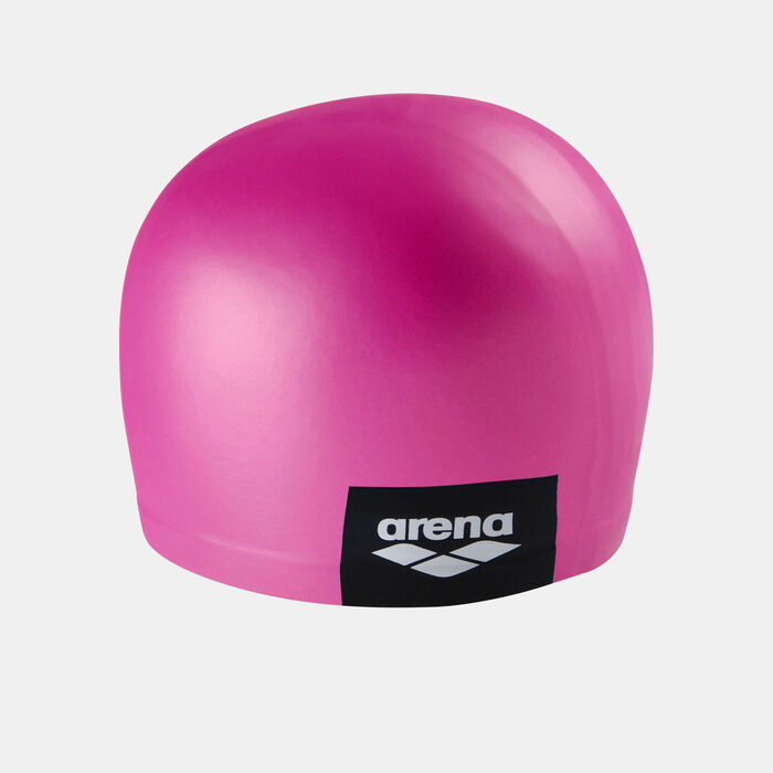 Arena Logo Moulded Swimming Cap Pink image number 1