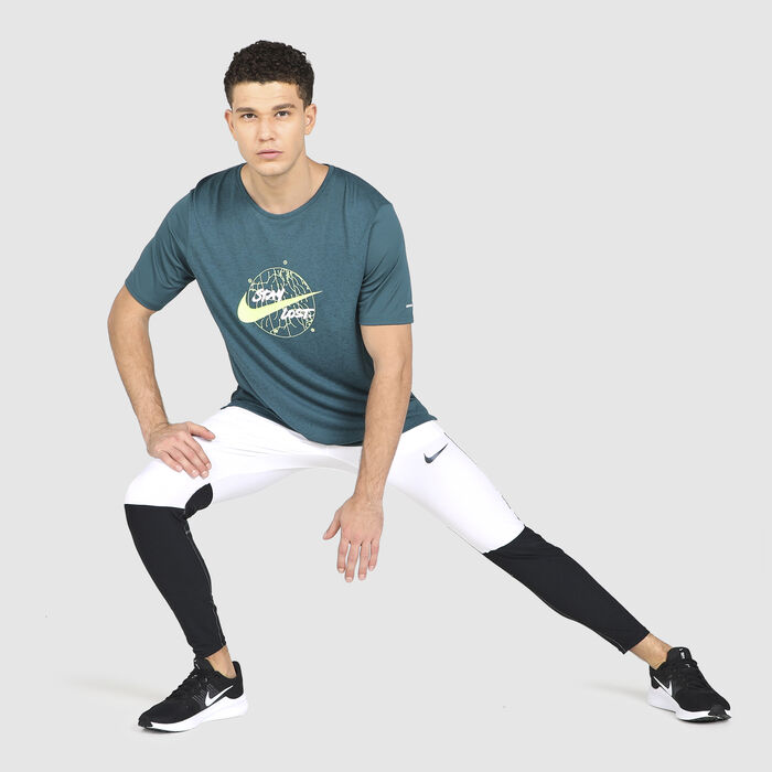 Nike Men's Swift Running Tights White Nike Men's Swift Running Tights White image number 2