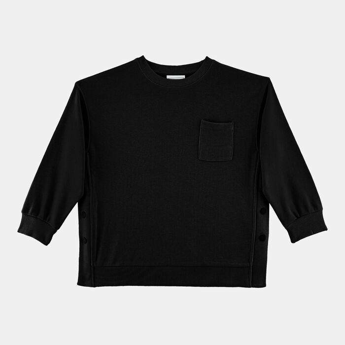 Sun and Sand Sports Kids' Pocket Sweatshirt Black Sun and Sand Sports Kids' Pocket Sweatshirt Black image number 0