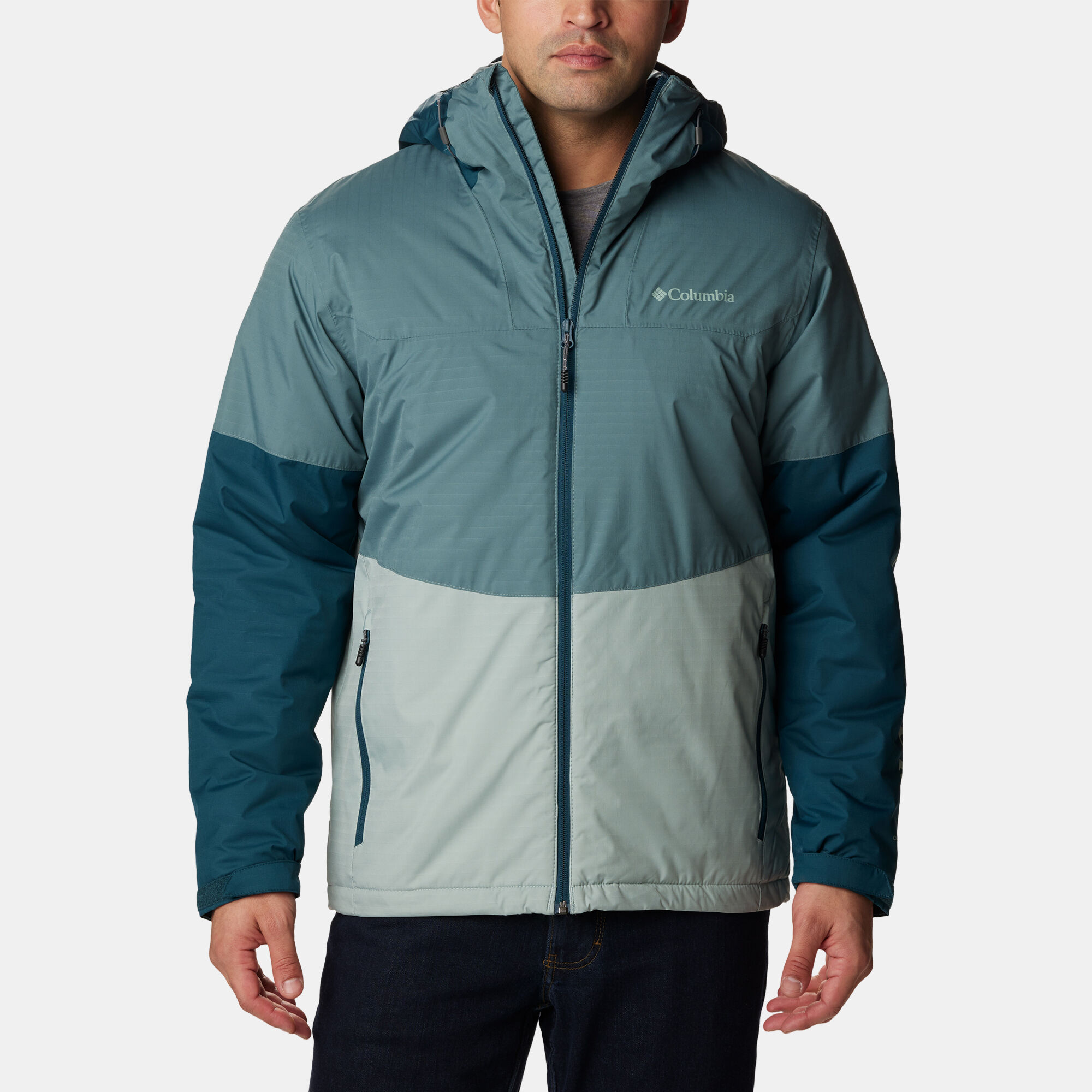 Columbia men's lone fir top 650 turbodown hooded jacket