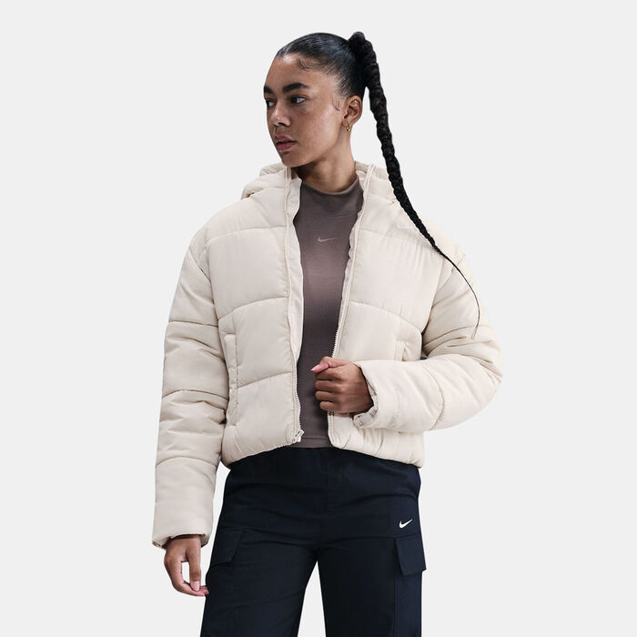 Nike Women's Sportswear Therma-FIT Hooded Jacket White Nike Women's Sportswear Therma-FIT Hooded Jacket White image number 0