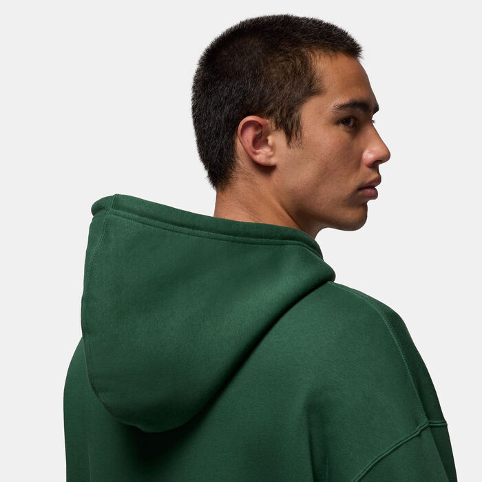 Jordan Men's Brooklyn Fleece Full-Zip Hoodie Green Jordan Men's Brooklyn Fleece Full-Zip Hoodie Green image number 5