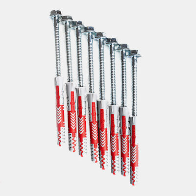 BenchK KM12 – Fischer 10 × 80 Expansion Plugs with Wall Bar Screws (12 pcs.) Multi-Color