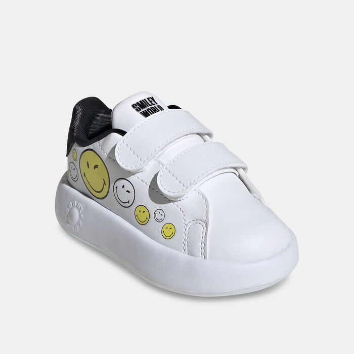 adidas Kids' Smiley Advantage Shoes White adidas Kids' Smiley Advantage Shoes White image number 1