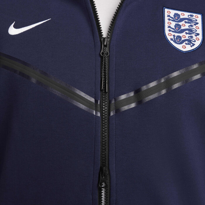 Nike Men's Football England Tech Fleece Windrunner Full-Zip Hoodie Blue Nike Men's Football England Tech Fleece Windrunner Full-Zip Hoodie Blue image number 8