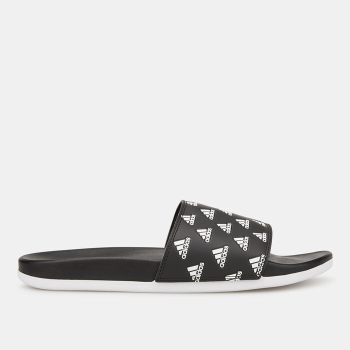adidas Adilette Comfort Slides Black adidas Adilette Comfort Slides Black image number 1