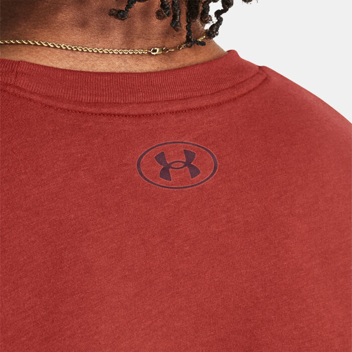 Under Armour Men's Project Rock Johnson's Paradise T-Shirt Maroon Under Armour Men's Project Rock Johnson's Paradise T-Shirt Maroon image number 3
