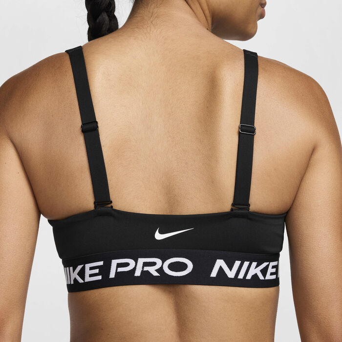 Nike Women's Pro Indy Plunge Medium-Support Padded Sports Bra Black Nike Women's Pro Indy Plunge Medium-Support Padded Sports Bra Black image number 6