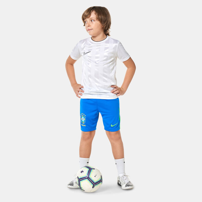 Nike Kids' Brazil Stadium Dri-FIT Replica Home Football Shorts - 2024 Blue Nike Kids' Brazil Stadium Dri-FIT Replica Home Football Shorts - 2024 Blue image number 2