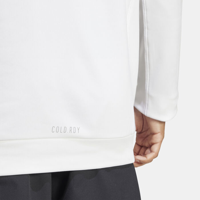 adidas Game and Go 3-Stripes Training Hoodie White adidas Game and Go 3-Stripes Training Hoodie White image number 4