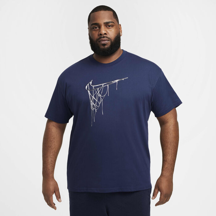 Nike Men's Max90 Basketball T-Shirt Blue Nike Men's Max90 Basketball T-Shirt Blue image number 5
