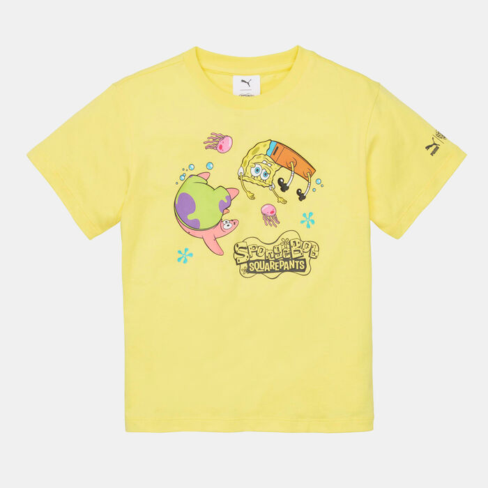 PUMA Kids' x SpongeBob T-Shirt yellow PUMA Kids' x SpongeBob T-Shirt yellow image number 0