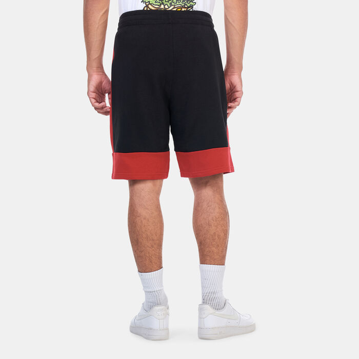 New Era Men's NBA Chicago Bulls Colourblock Shorts Black New Era Men's NBA Chicago Bulls Colourblock Shorts Black image number 1