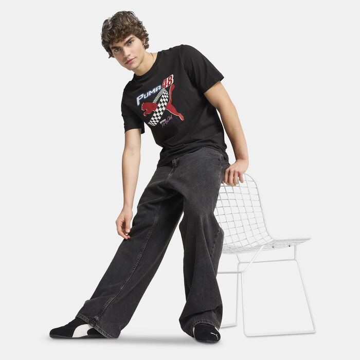 PUMA Men's Moto Graphic T-Shirt Black PUMA Men's Moto Graphic T-Shirt Black image number 2