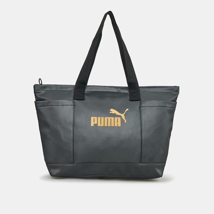 PUMA Women's Core Up Large Shopper Bag Black PUMA Women's Core Up Large Shopper Bag Black image number 0