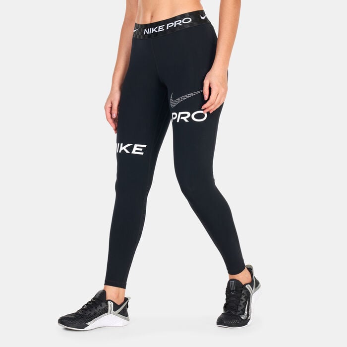 Buy Nike Women's Pro Full-Length Graphic Training Leggings Black