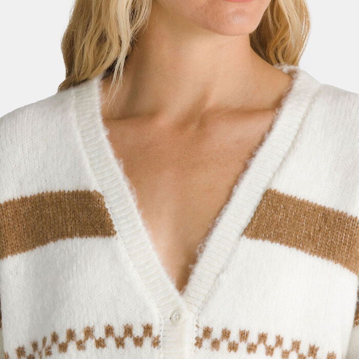 Vans Women's Valerie Stripe Cardigan White image number 3