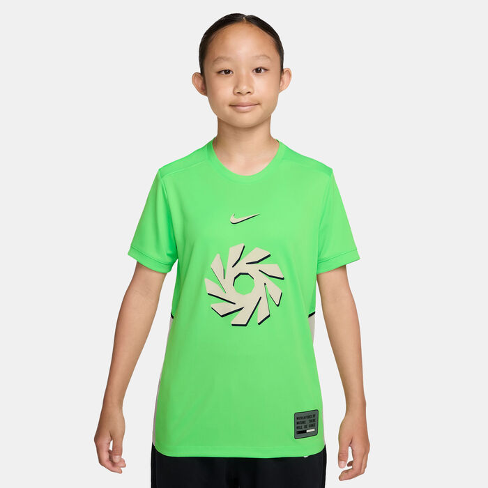 Nike Kids' Erling Haaland Academy 25 Football Top Green image number 0