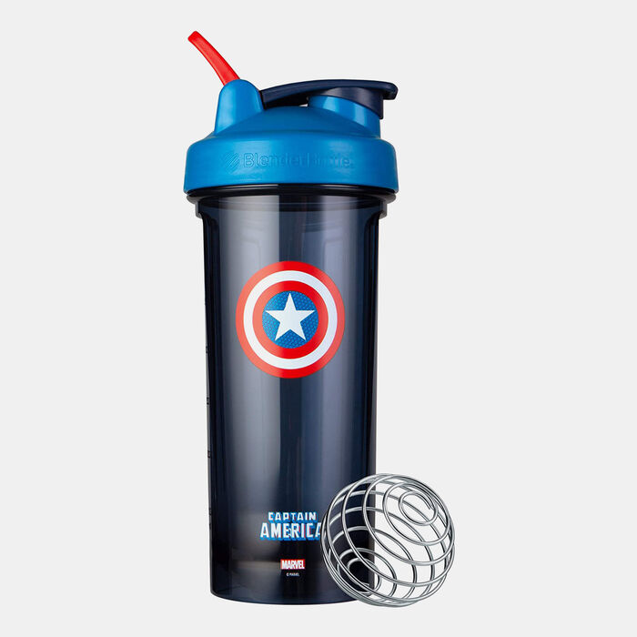 Blender Bottle Pro Series Captain America Shaker Bottle (28 oz) Blue Blender Bottle Pro Series Captain America Shaker Bottle (28 oz) Blue image number 0