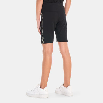 EA7 Emporio Armani Kids' Shiny Shorts Black