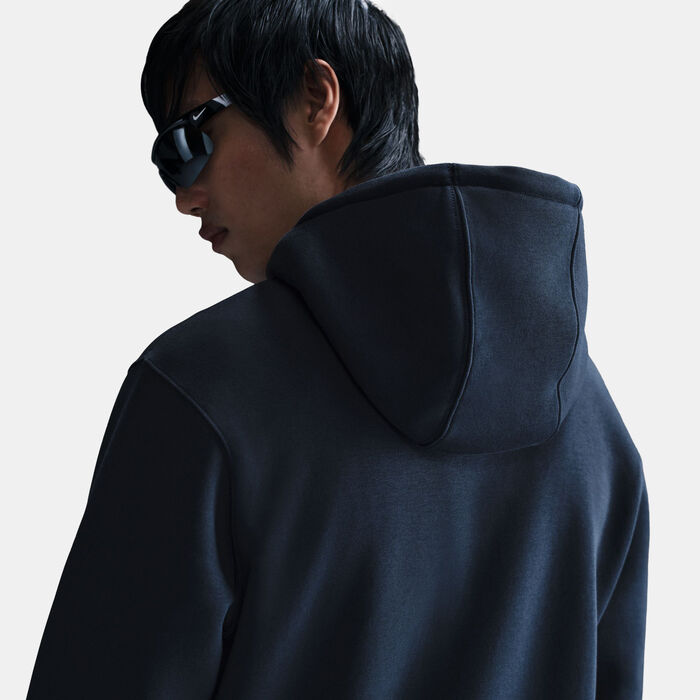 Nike Men's Club Fleece Full-Zip Hoodie Blue Nike Men's Club Fleece Full-Zip Hoodie Blue image number 5