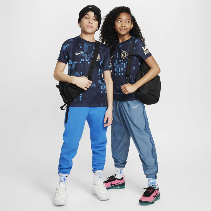 Nike Kids' Chelsea F.C. Academy Pro Dri-FIT Football Pre-Match Top Blue Nike Kids' Chelsea F.C. Academy Pro Dri-FIT Football Pre-Match Top Blue image number 6