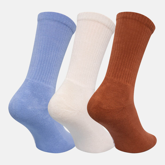 New Era Flag Logo Crew Socks (3 Pairs) Beige New Era Flag Logo Crew Socks (3 Pairs) Beige image number 1
