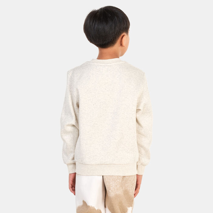 Nike Kids' Sportswear Club+ Crewneck Create Sweatshirt Ivory image number 1