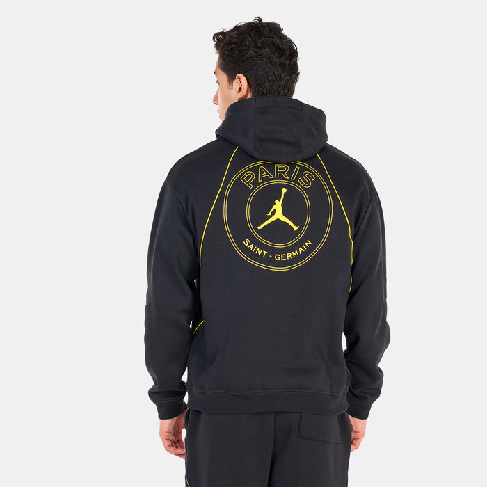 Jordan Men's Paris Saint-Germain Fleece Hoodie Black image number 1