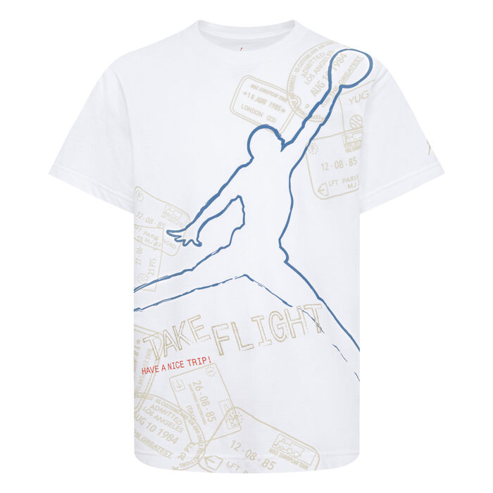 Jordan Kids' Flight Graphic T-Shirt White Jordan Kids' Flight Graphic T-Shirt White image number 0