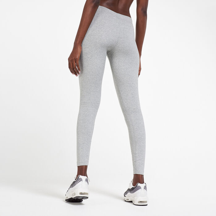 Buy Nike Women's Sportswear Leg-A-See Swoosh Leggings Grey in KSA -SSS