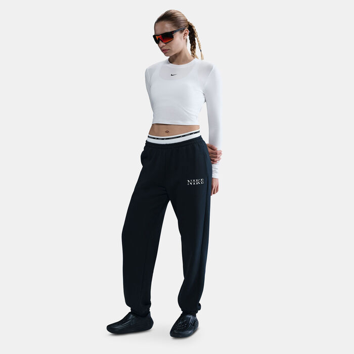 Nike Women's Sportswear Chill Knit Crop Top White image number 2